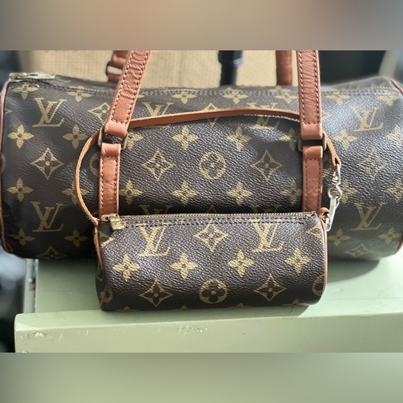 LOUIS VUITTON Papillon 30 Handbag Monogram LV Vintage 872 TH & Mini Papillon!!! - Picture 12 of 15